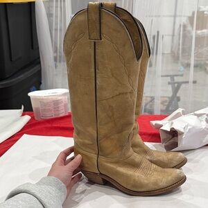 Abilene Boot Co. Tan Heeled Boots